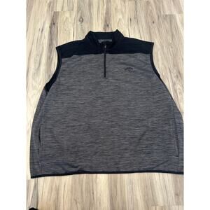 Callaway Pullover Vest Mens 4XL Weather Series Golf Quarter Zip Sleeveless